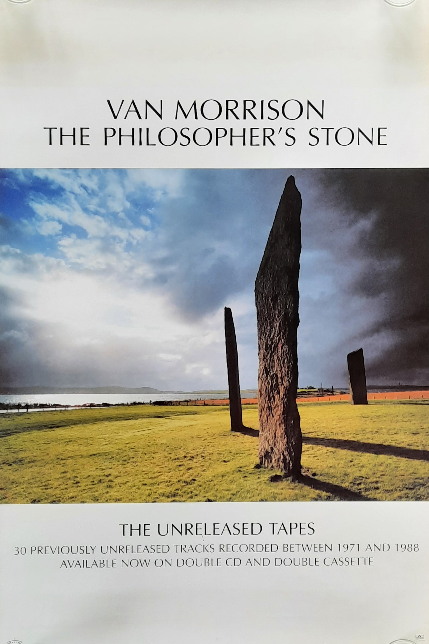 VAN MORRISON Promotion Poster - 1999 Album "The Philosopher's Stone"