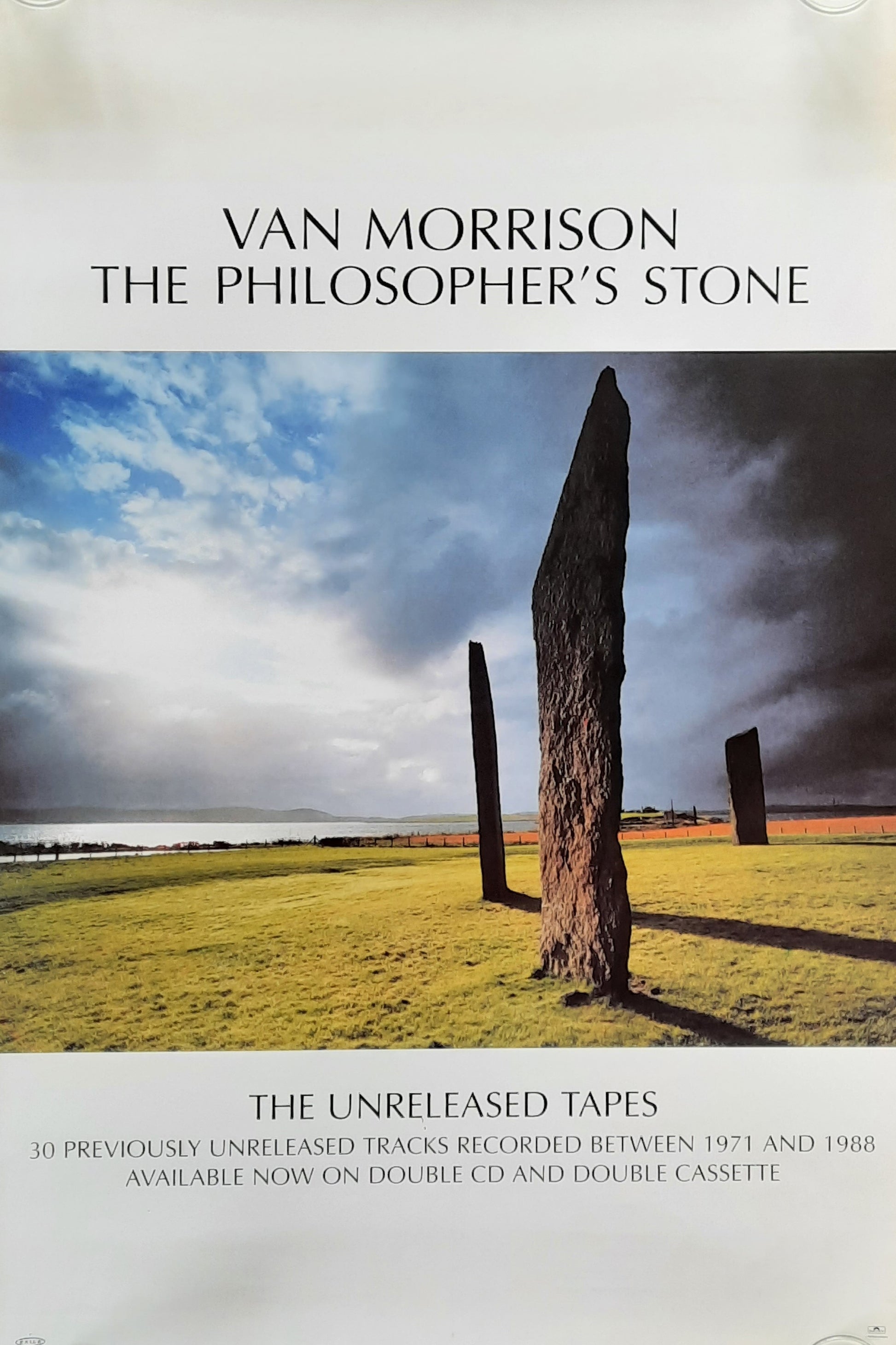VAN MORRISON Promotion Poster - 1999 Album "The Philosopher's Stone"