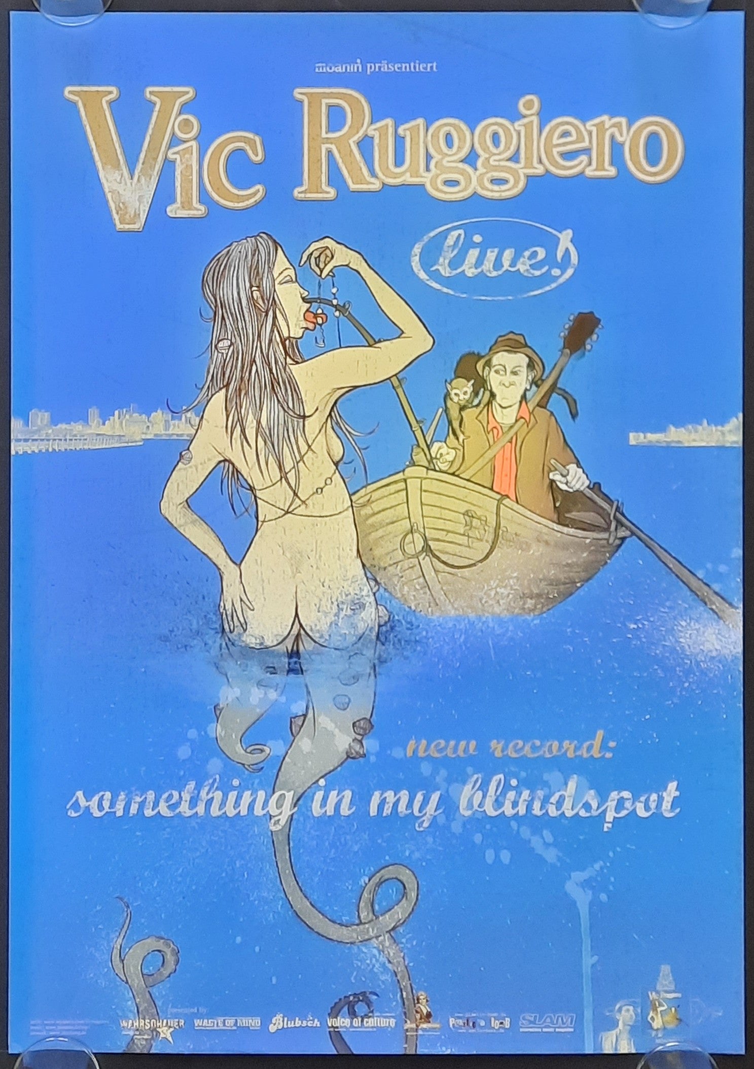 VIC RUGGIERO Original Concert Poster 2008 Something In My Bindspot Tour 42x59b (8) 1