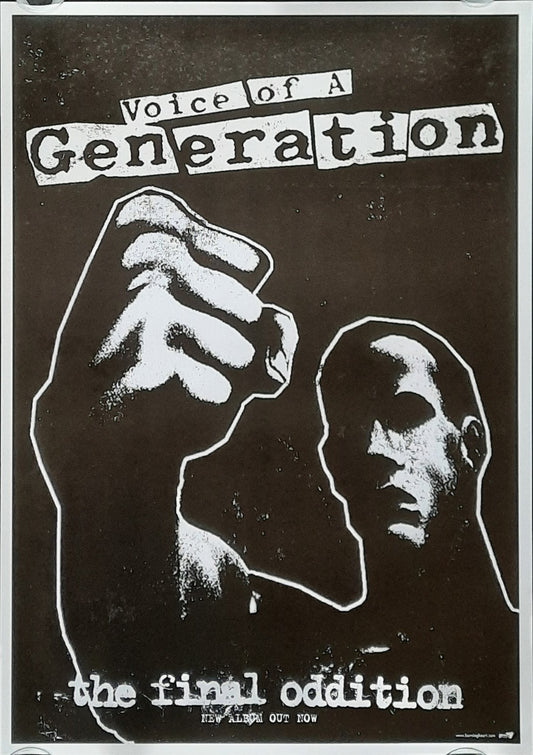 VOICE OF A GENERATION Original Concert Poster 2001 The Final Oddition Tour 42x59d (18) 1