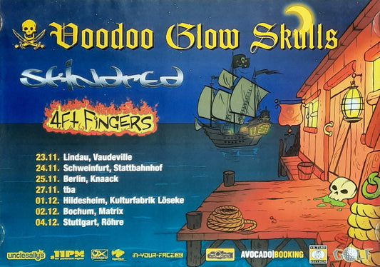 VOODOO GLOW SKULLS Original Concert Poster 2005 European Tour 42x59c (3)