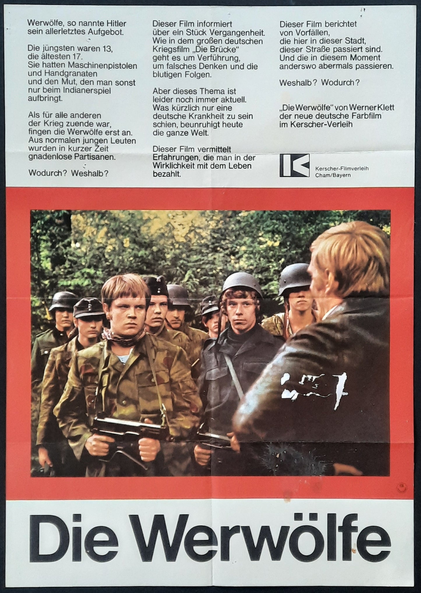 WERWÖLFE Original Movie Poster 1973 Werner Klett German 1-Sheet Poster