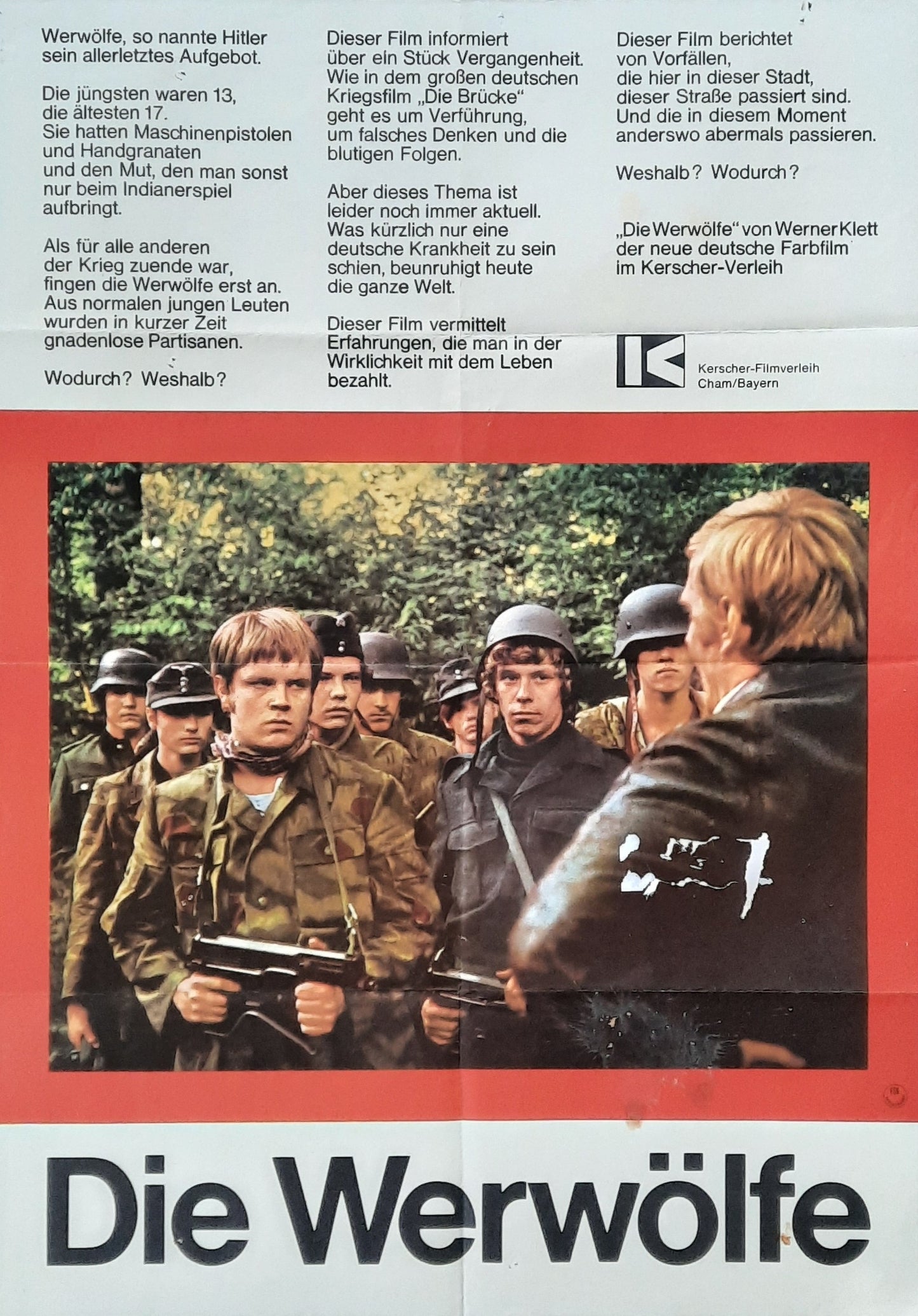 WERWÖLFE Original Movie Poster 1973 Werner Klett German 1-Sheet Poster