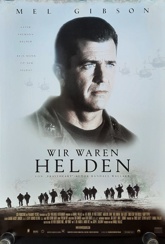 WE WERE SOLDIERS Original Movie Poster 2002 Mel Gibson German 1-Sheet ROLLED 1
