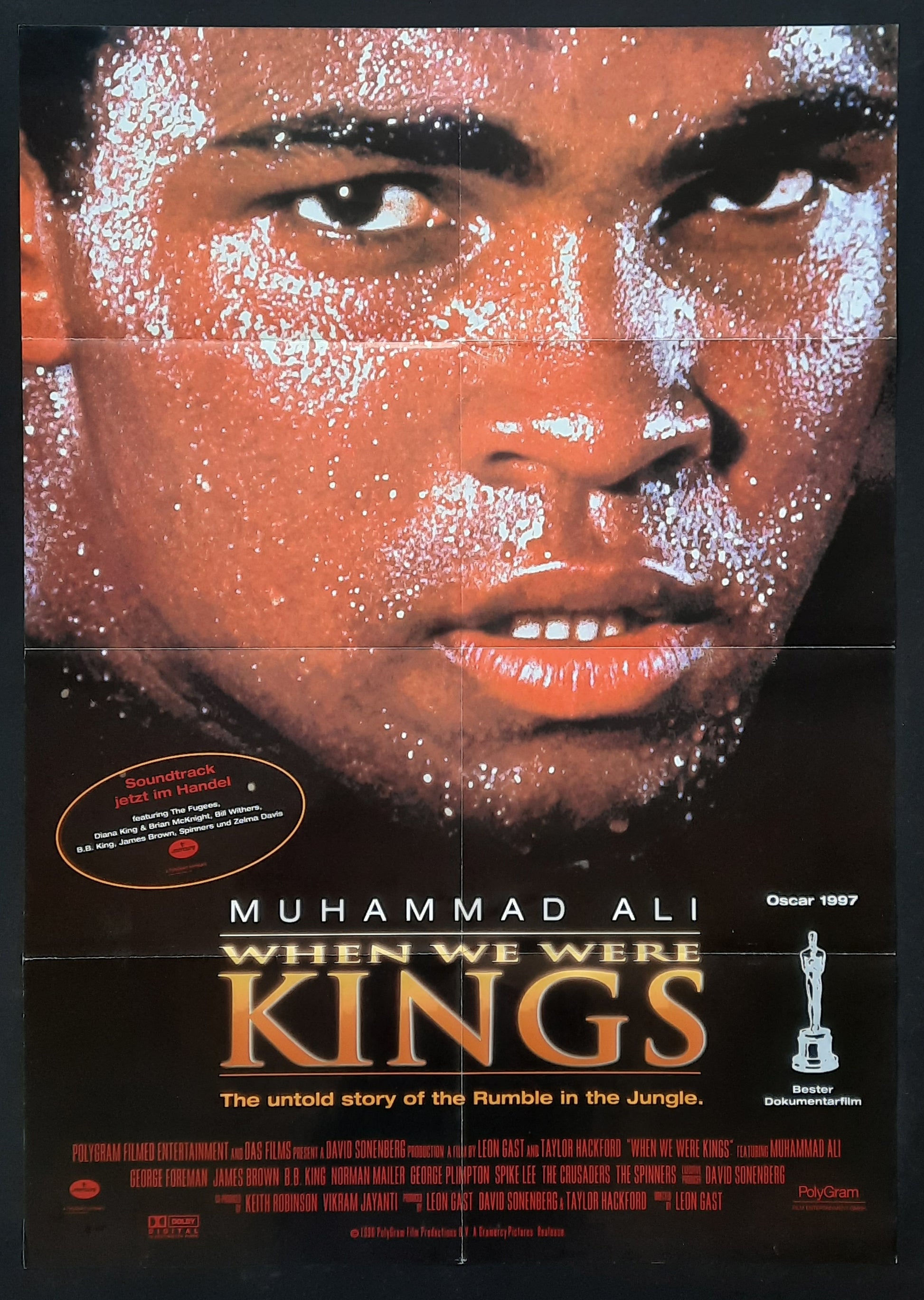 WHEN WE WERE KINGS Original Movie Poster 1996 Muhammad Ali George Foreman German 1-Sheet