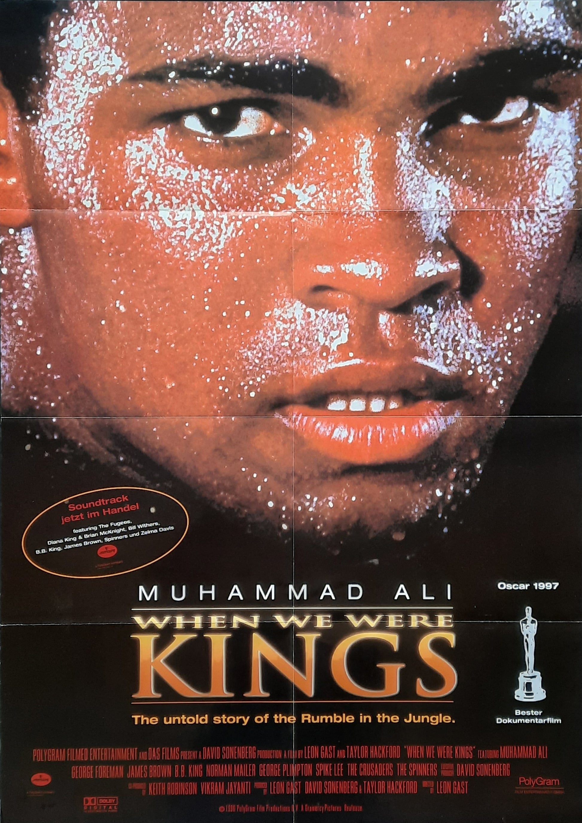 WHEN WE WERE KINGS Original Movie Poster 1996 Muhammad Ali George Foreman German 1-Sheet