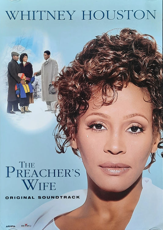 WHITNEY HOUSTON Original Promotion Poster - 1996 Album/Soundtrack THE PREACHERS WIFE