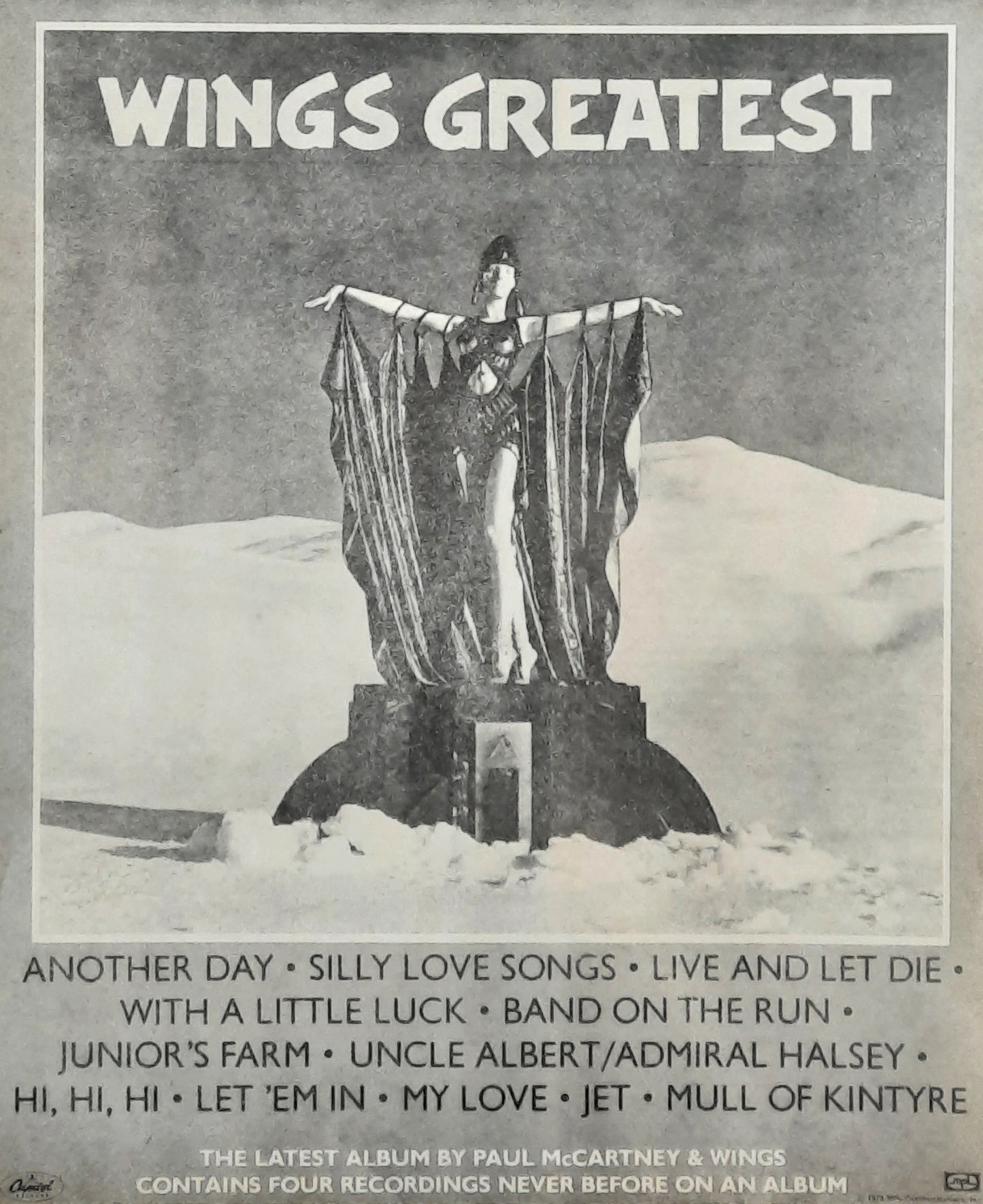 WINGS Original Poster/Press Ad - 1979 Album "Wings Greatest"