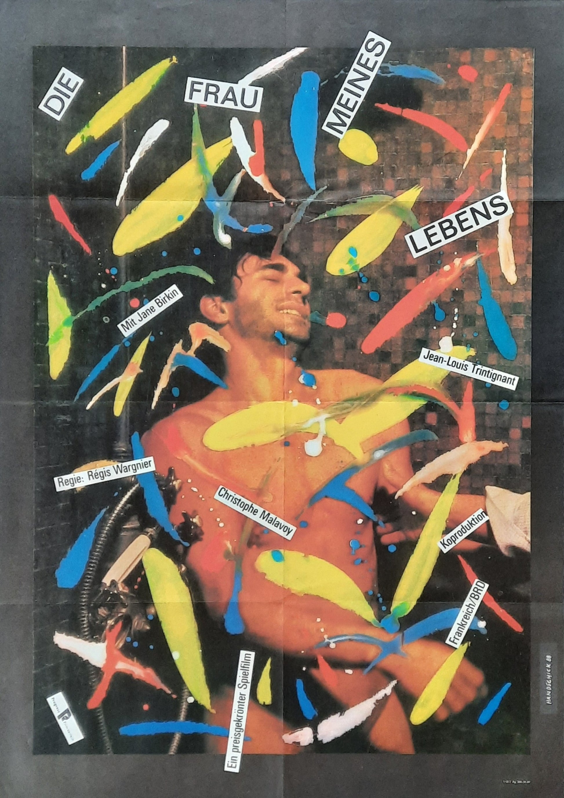 WOMAN OF MY LIFE Original Movie Poster 1986 Régis Wargnier German 1-Sheet