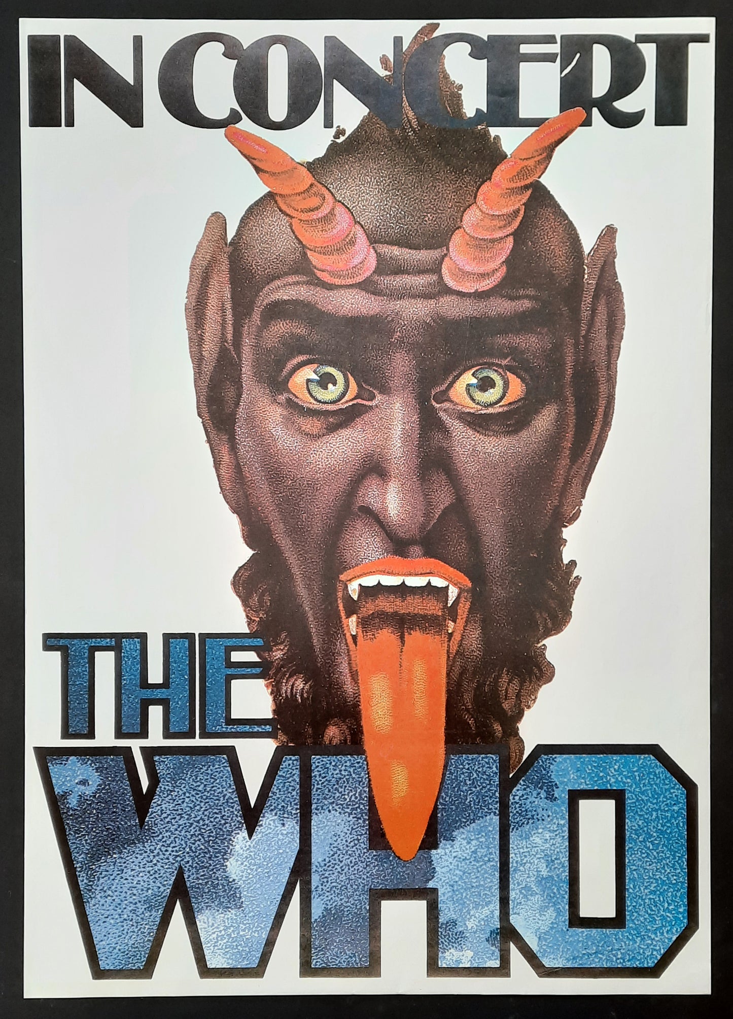 WHO 1976 Concert Poster Germany "Devil" by Kieser RP