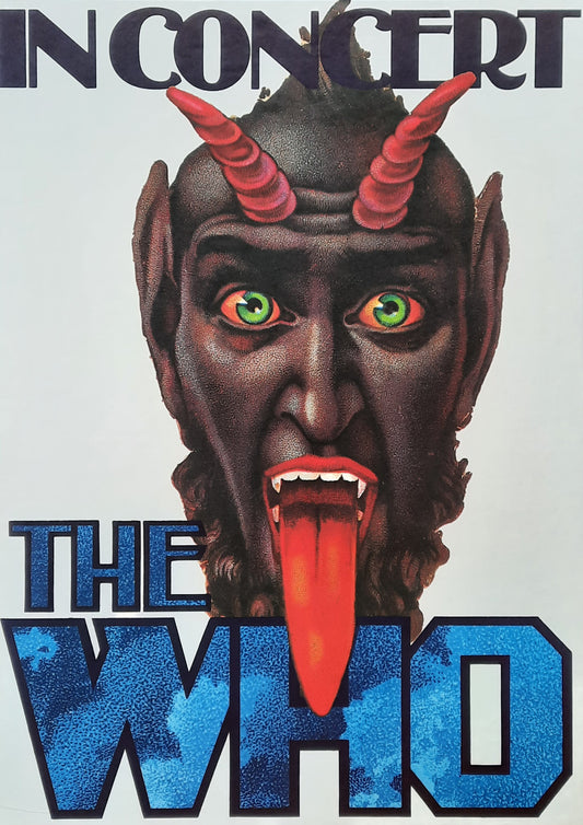 WHO 1976 Concert Poster Germany "Devil" by Kieser ORIGINAL!!!