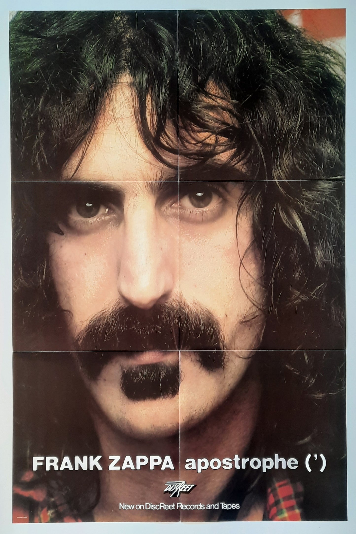 FRANK ZAPPA 1974 Promotion Poster Aposthrophe Album 1st Print