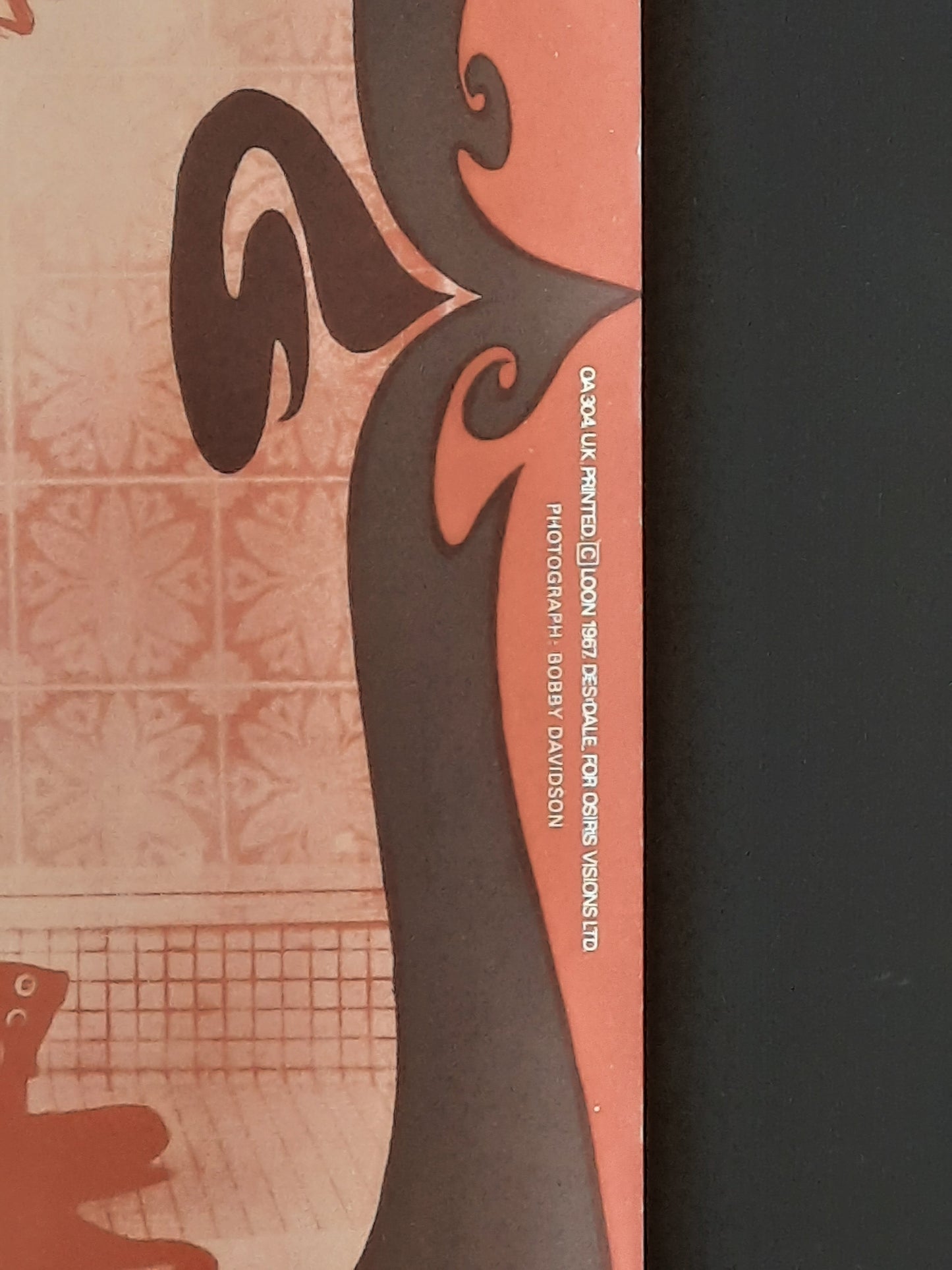 FRANK ZAPPA Original Promotion Poster 1967 "Toilet" by David Robertson OA304  1st Osiris Version
