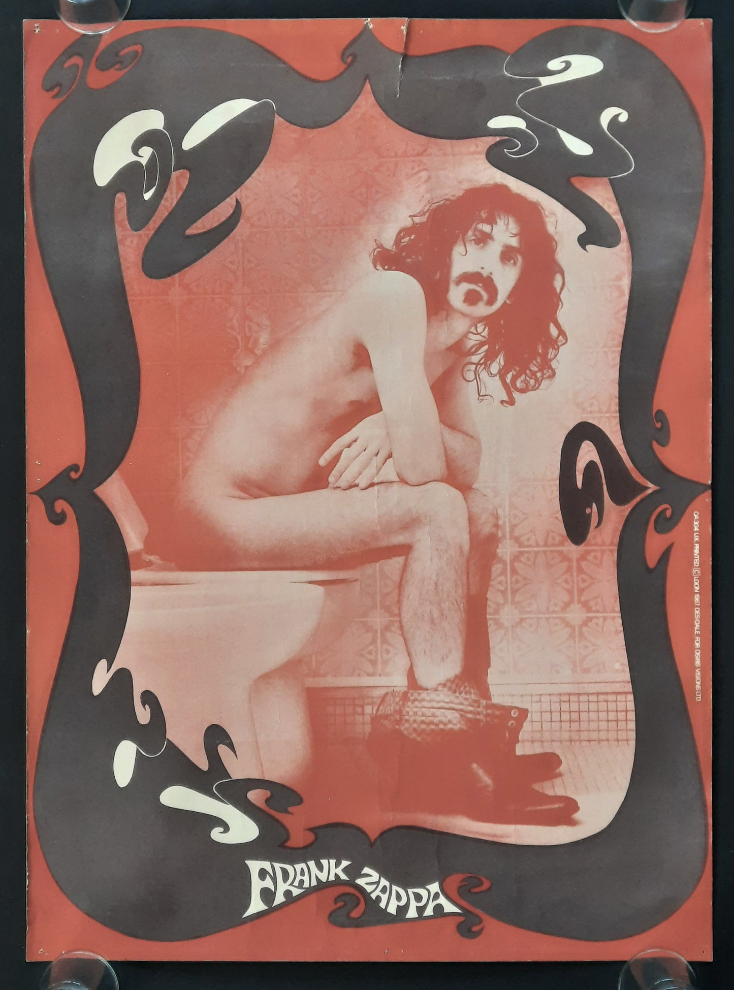 FRANK ZAPPA 1967 "Toilet Poster" by David Robertson OA304  2nd Osiris Version